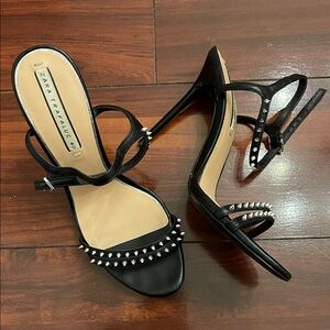 Zara Black Studded Heels